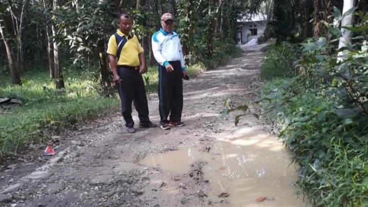 Jalan Menuju SDN  030 Pulau Permai Sangat Memprihatinkan