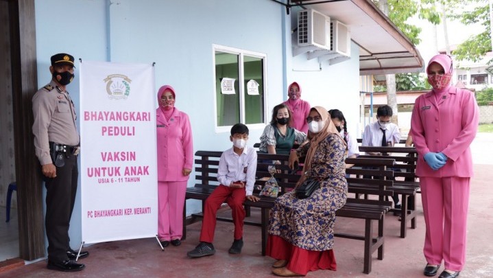 Anak Anggota Polri Usia 6-11 Tahun di Meranti Diprioritaskan Ikut Vaksinasi, Ini Tujuannya