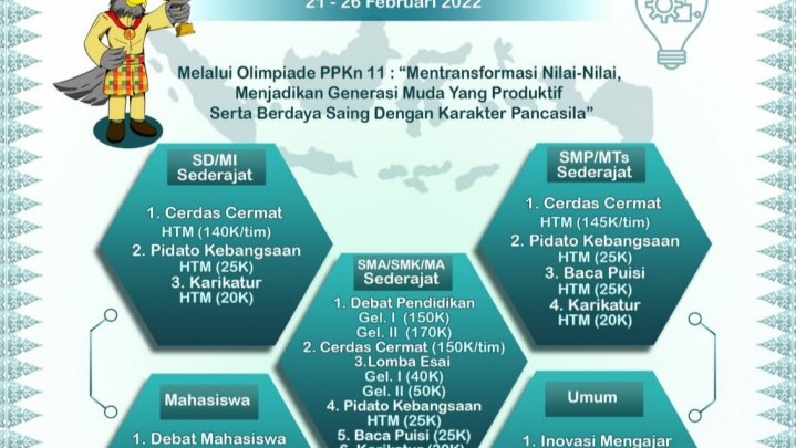 Himaprodi PPKn FKIP Unri akan Gelar Olimpiade Nasional, Upaya Bentuk Karakter Generasi Penerus Himaprodi PPKn FKIP Unri akan Gelar Olimpiade Nasional, Upaya Bentuk Karakter Generasi Penerus