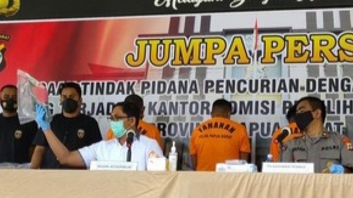 Honorer Eks Napi Bersama ASN Bobol Brankas KPU