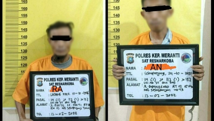 Dua Pengedar Sabu di Tebingtinggi Diringkus Satresnarkoba Polres Meranti