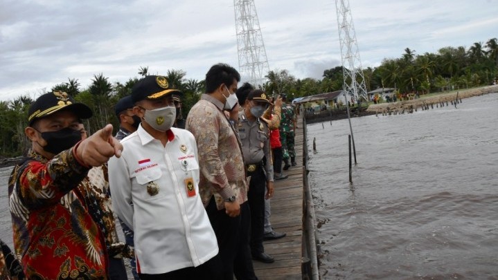 Abrasi di Bengkalis Diakui Tim Kemenko Polhukam Memprihatinkan