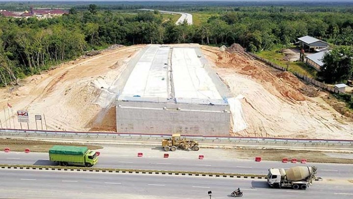Progres Pembangunan Tol Pekanbaru-Bangkinang Capai 97,99 Persen Progres Pembangunan Tol Pekanbaru-Bangkinang Capai 97,99 Persen