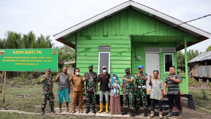 Rumah Layak Huni dari Kodim 0303/Bengkalis