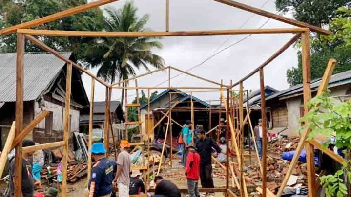 Sebanyak 250 Hunian Sementara Telah Ditempati Korban Gempa Pasaman Barat Sebanyak 250 Hunian Sementara Telah Ditempati Korban Gempa Pasaman Barat