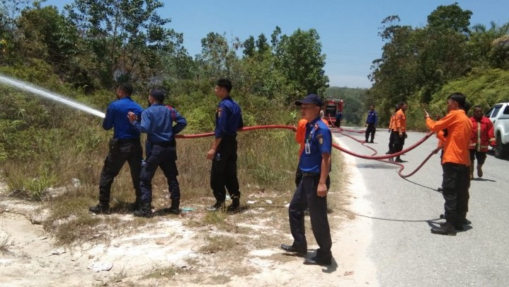 Hari Ini di Salo Kampar Terjadi Kebakaran Lahan