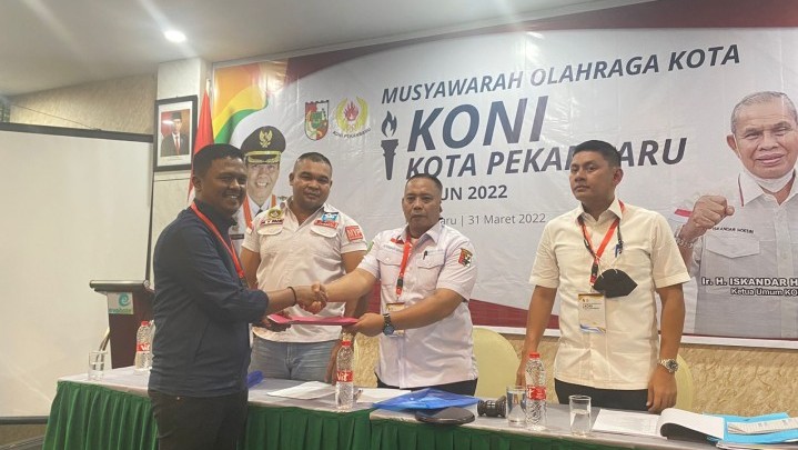 Muhammar Yasir SH Terpilih Sebagai Ketua KONI Pekanbaru Periode 2022-2026