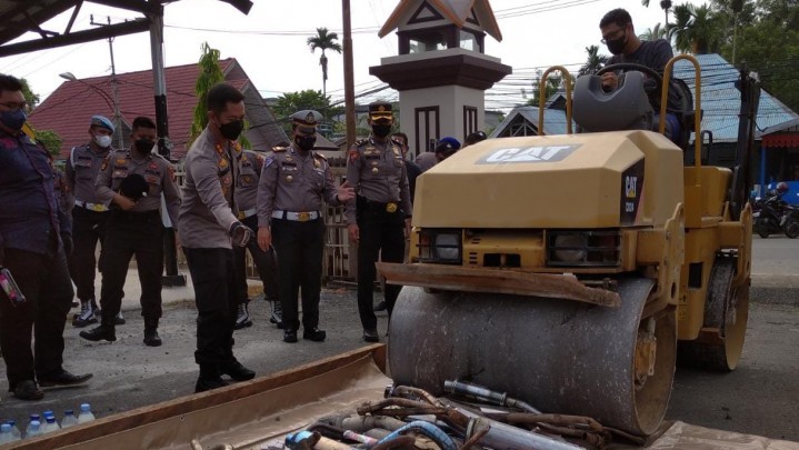 Barang Bukti Hasil KRYD Dimusnahkan Polres Inhil