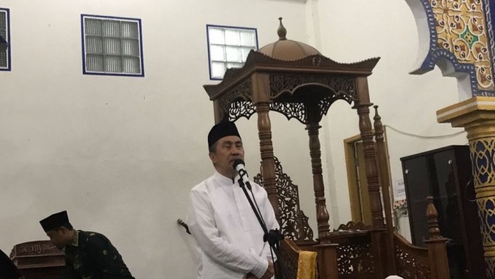 Gubri Syamsuar Sebut Sudah Siapkan Vaksinasi 24 Jam Saat Kunjungi Masjid Sabillah