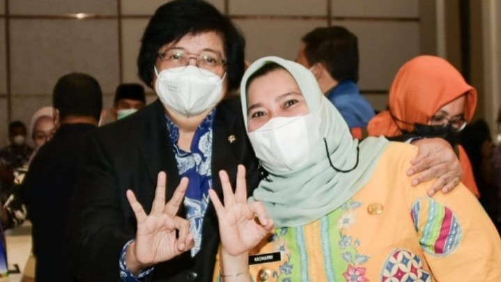 Jumpai Menteri LHK, Bupati Kasmarni Adukan Program TORA yang Lambat