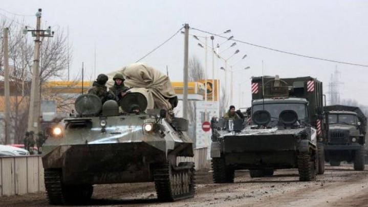 Konvoi Kendaraan Lapis Baja Ukraina Dihancurkan Militer Rusia
