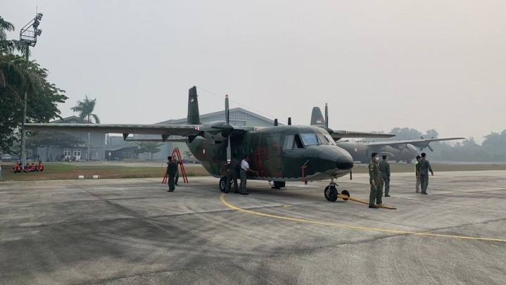 Pekan Ini Pesawat untuk Modifikasi Cuaca Tiba di Riau Pekan Ini Pesawat untuk Modifikasi Cuaca Tiba di Riau