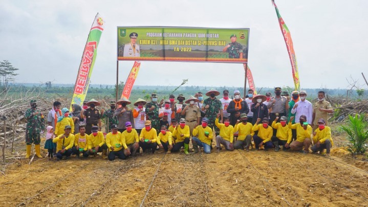 Program Ketahanan Pangan Korem 031/WB, Pemkab Rohil Dukung Penuh Program Ketahanan Pangan Korem 031/WB, Pemkab Rohil Dukung Penuh