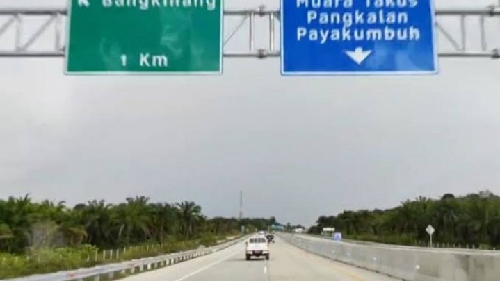 Masuk Tol Pekanbaru-Bangkinang Selama Lebaran Gratis