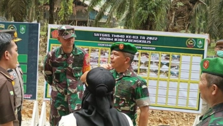 Pangdam Bukit Barisan Tinjau Langsung TMMD di Bengkalis