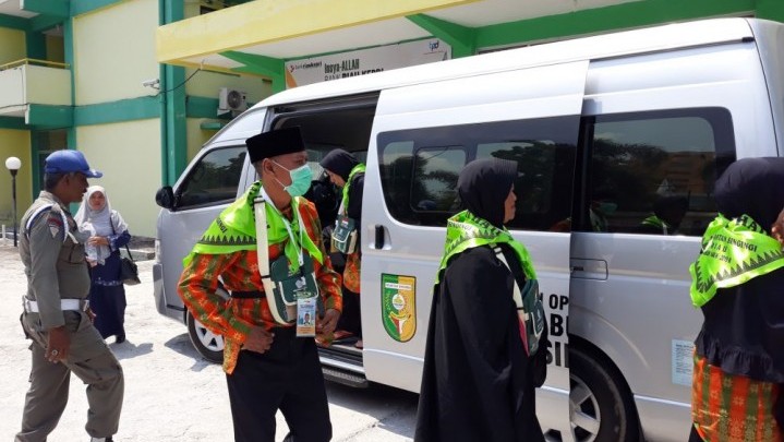 Aturan Baru, Pakaian Ihram JCH Dipakai di EHA Riau Aturan Baru, Pakaian Ihram JCH Dipakai di EHA Riau
