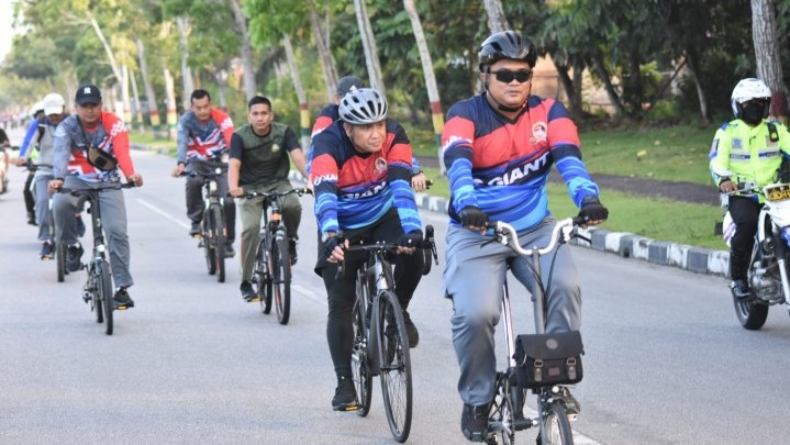 HUT Bhayangkara ke 76, Polres Siak Gelar Fun Bike HUT Bhayangkara ke 76, Polres Siak Gelar Fun Bike