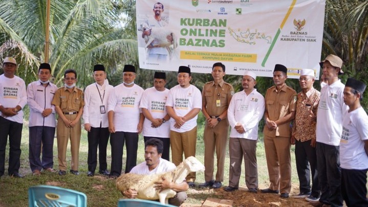 Baznas Siak Kembali Kurban Online 101 Ekor Hewan Ternak