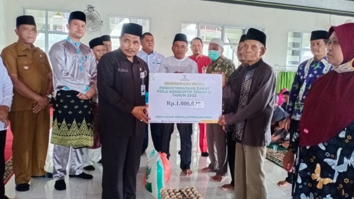 Tahap Tiga Distribusi Zakat Baznas Siak, Rp4,3 Miliar Disalurkan