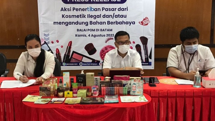 BPOM Batam Amankan Produk Kosmetik Ilegal Bernilai Puluhan Juta Rupiah