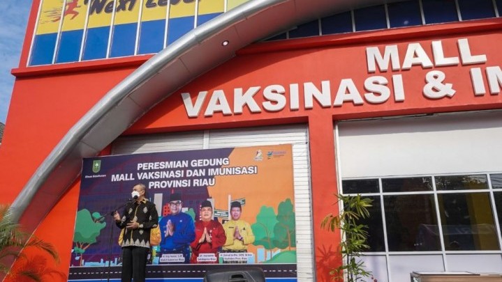 Riau Miliki Mall Vaksinasi Pertama di Indonesia