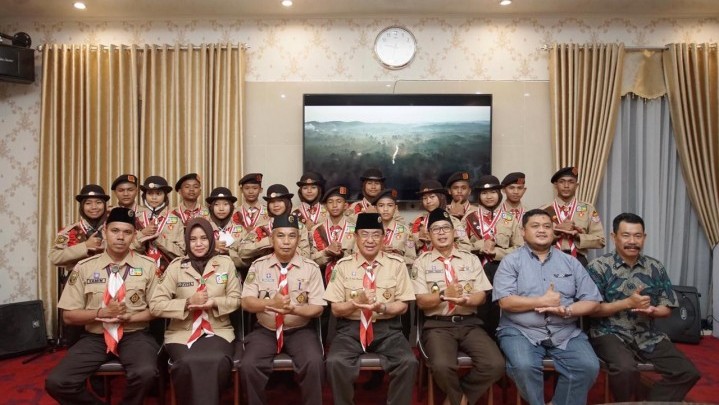 Sejumlah Anggota Pramuka Penggalang Ikuti Jambore Nasional ke-XI