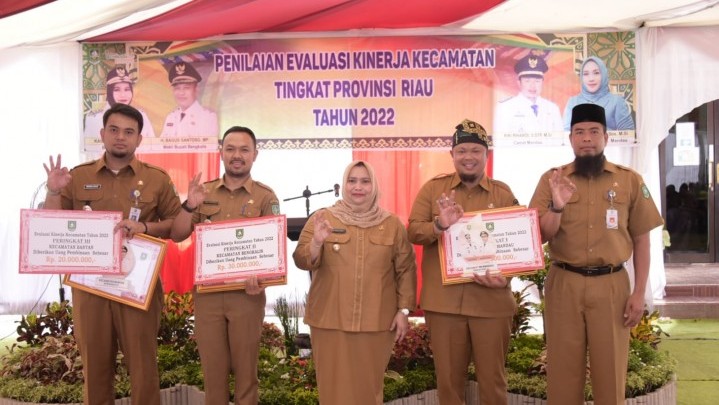 Lomba Evaluasi Kecamatan di Kabupaten Bengkalis, Mandau Terbaik Pertama