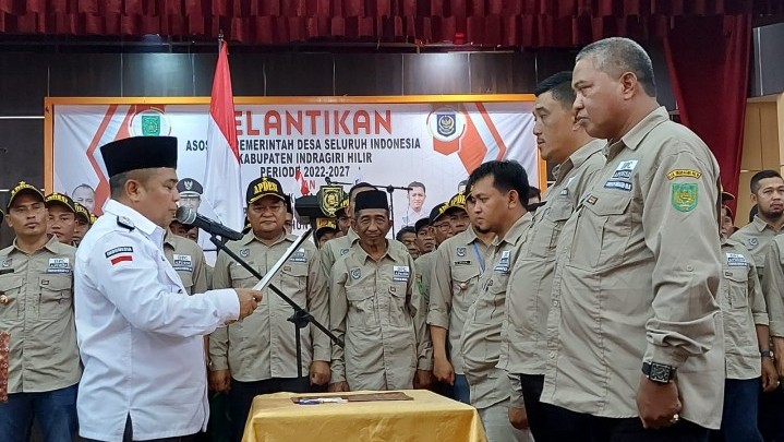 Majukan Desa Jadi Tugas Utama Pengurus DPC-APDESI Inhil 2022-2027