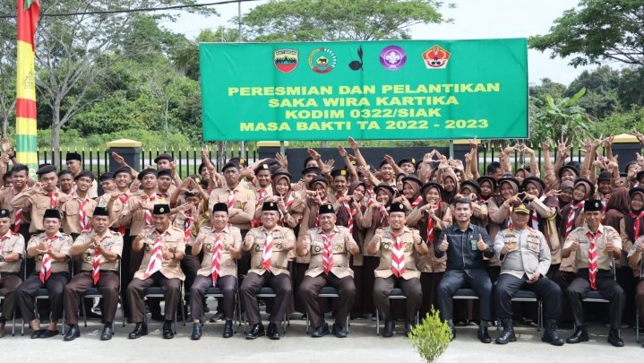 Pengurus Saka Wira Sartika Kodim Siak Dikukuhkan, Ini Pesan Khusus Bupati Alfedri Pengurus Saka Wira Sartika Kodim Siak Dikukuhkan, Ini Pesan Khusus Bupati Alfedri