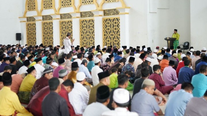 Hari Ini Salat Jumat Perdana di Masjid Nurul Wathan Provinsi Riau