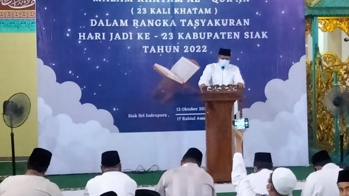 Rangkaian Hari Jadi Siak ke-23, Pemkab Taja Khatam Al-Quran 23 Kali