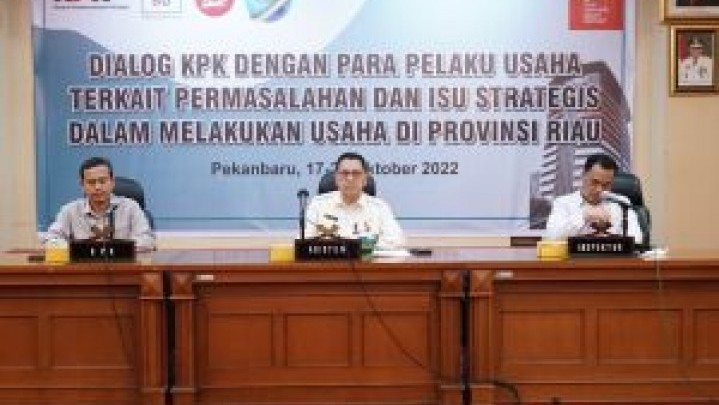 KPK Kumpulkan Kepala OPD dan Pelaku Usaha di Riau