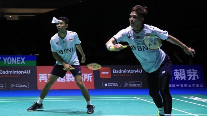 Fajar/Rian Jumpa Kevin/Marcus di Final Denmark Open 2022 Fajar/Rian Jumpa Kevin/Marcus di Final Denmark Open 2022