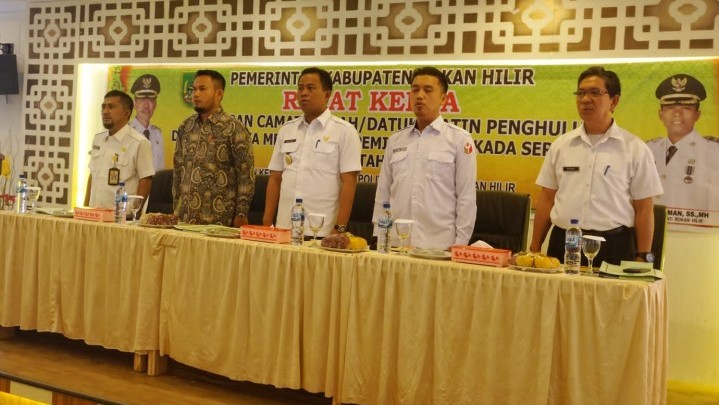 Masalah Tingkat Partisipasi Pemilu, Pemkab Rohil Kumpulkan Camat hingga Datuk Penghulu