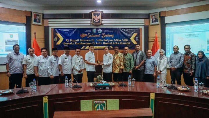 Potensi Sektor Industri Kota Dumai Diperkenalkan Wako Paisal pada Bupati Bireun