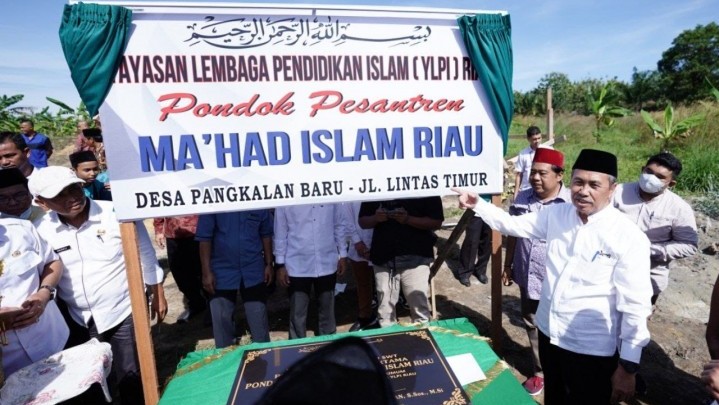 Pemprov Riau Diharapkan Berpartisipasi dalam Pembangunan Ponpes Ma'had Islam