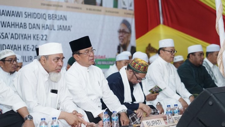 Pembacaan Manaqib Syeikh Abdul Qadir Al Jailani Diramaikan Bupati HM Wardan