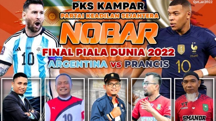 PKS Kampar Gelar Nobar Final Piala Dunia, Ada Hadiah Menarik Bagi yang Beruntung