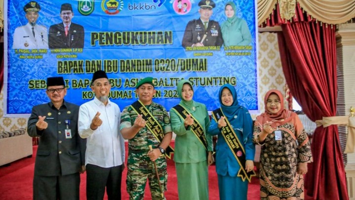 Amanah Bapak Asuh Stunting Dumai Dipercayakan pada Dandim 0320