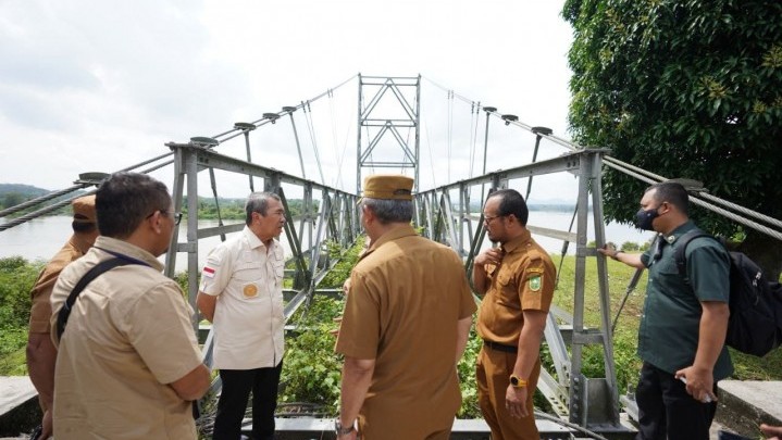 Pemprov Riau Bangun Empat Jembatan Gantung di Kampar Tahun 2023