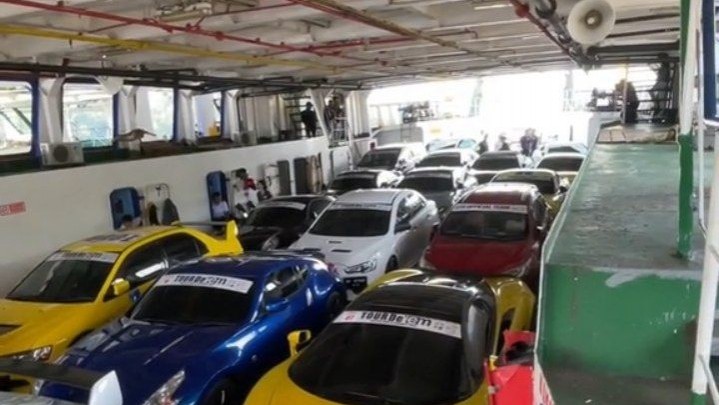 Touring Sport Car Batam ke Bintan, Sejumlah Mobil Diduga Mati Pajak