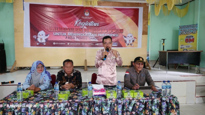 Berperan Besar Dalam Pemilu, KPU Kampar Sosialisasi ke Ibu-ibu KKG Paud se-Kec. Kampar Utara