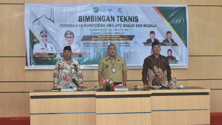 Bimtek Zakat Diberikan pada Puluhan Pengurus Masjid di Bengkalis