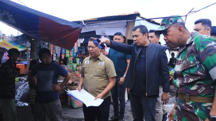 Kios Sementara Pedagang Pasar Cik Puan Segera Dibangun Kios Sementara Pedagang Pasar Cik Puan Segera Dibangun