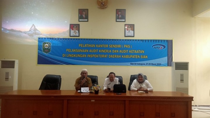 Pelatihan Digelar Inspektorat Siak untuk Tingkatkan Kompetensi APIP Pelatihan Digelar Inspektorat Siak untuk Tingkatkan Kompetensi APIP