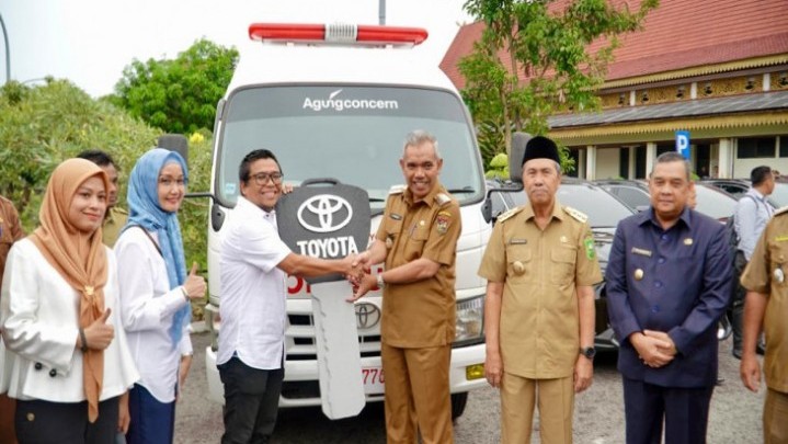 Program CSR, Kecamatan Kecamatan Kampar Kiri Hulu Terima Ambulance Program CSR, Kecamatan Kecamatan Kampar Kiri Hulu Terima Ambulance