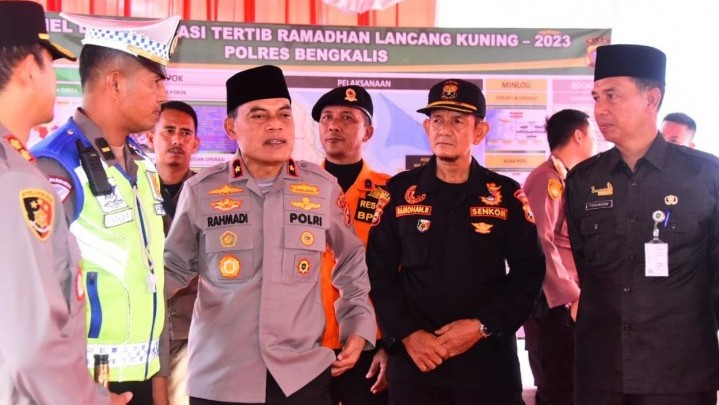 Kondusifitas Keamanan Bengkalis Dipantau Wakapolda Riau