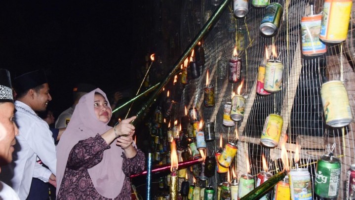 Bengkalis Semarakkan Budaya Melayu Lampu Colok