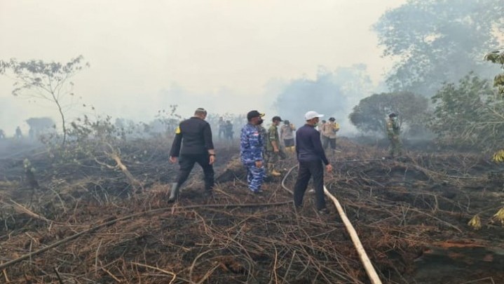 Tujuh Alat Berat Diturunkan ke Dumai Tanggulangi Karhutla