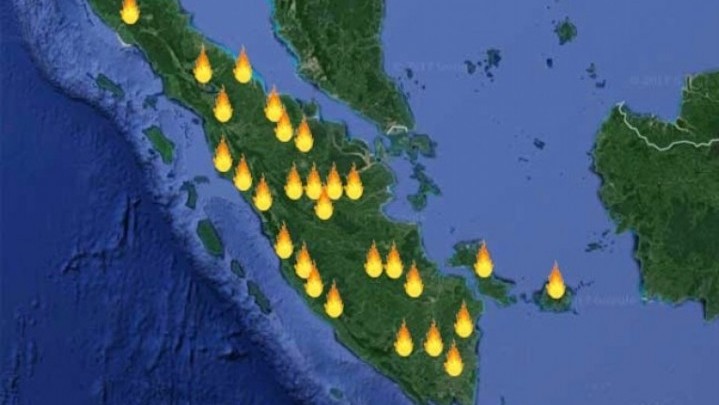 Titik Panas Kembali Ditemukan di Riau Titik Panas Kembali Ditemukan di Riau